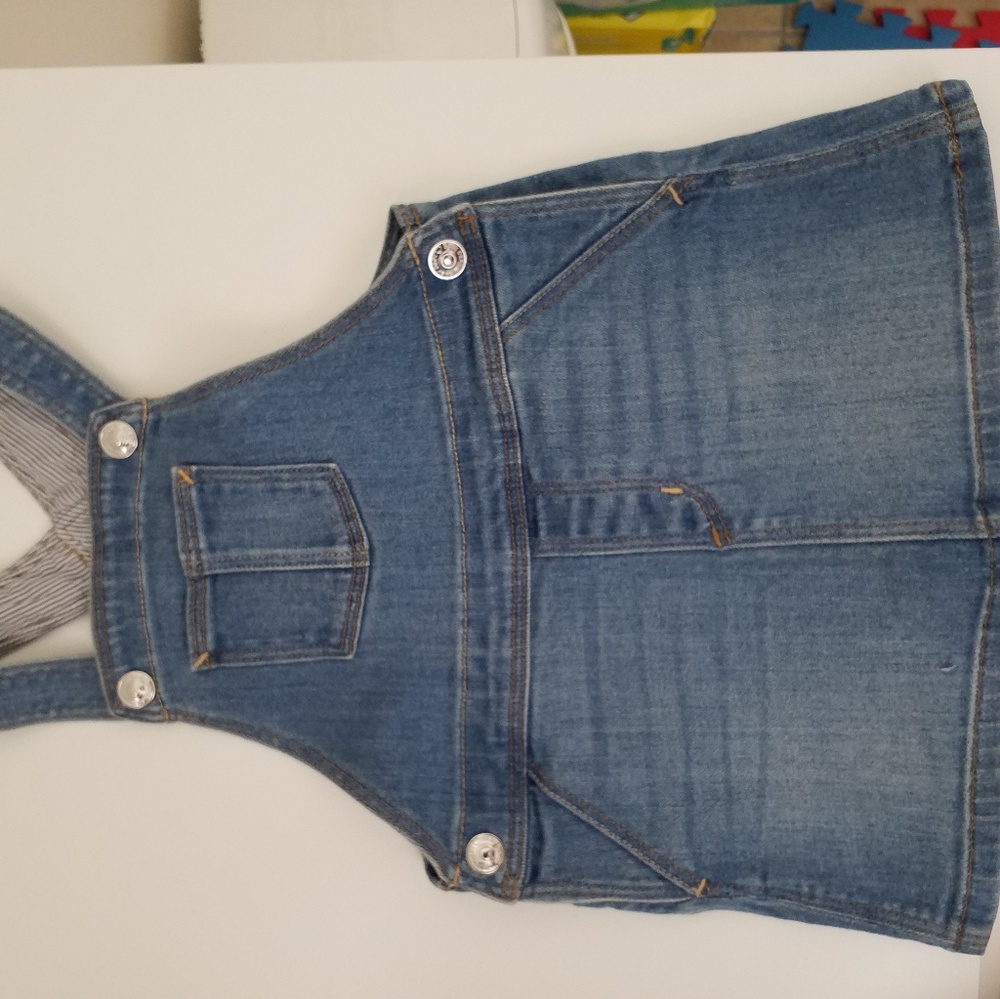 H&M denim skirt overalls